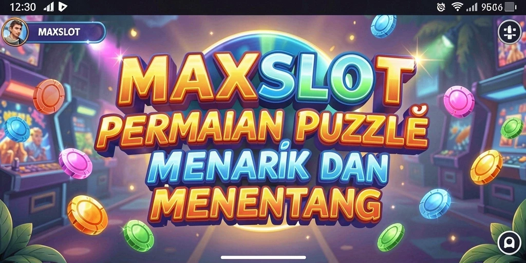 Tampilan gameplay MAXSLOT dengan teka-teki yang mengasah otak.