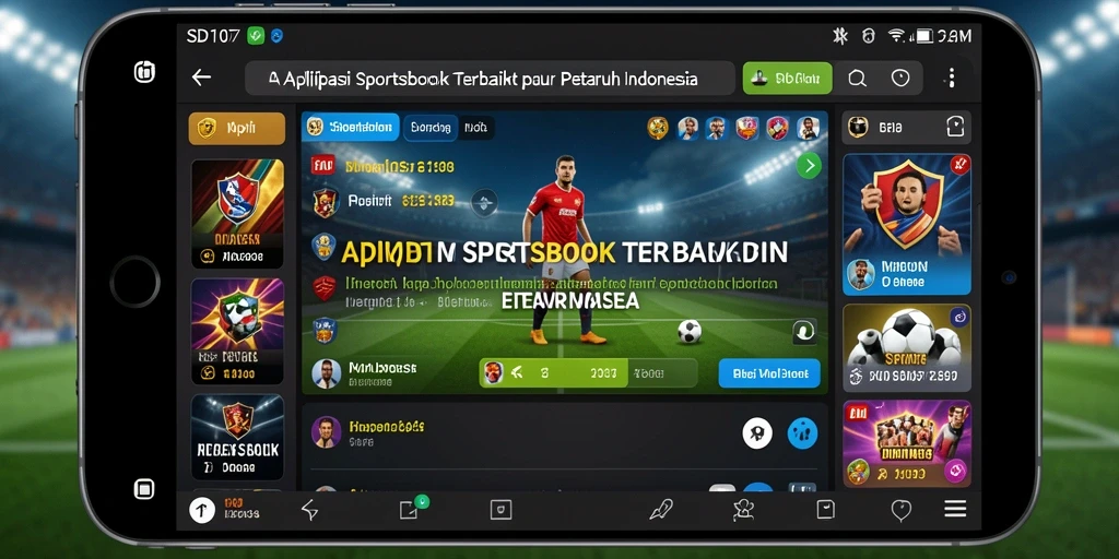 Tampilan antarmuka SD107 dalam taruhan olahraga yang menarik.