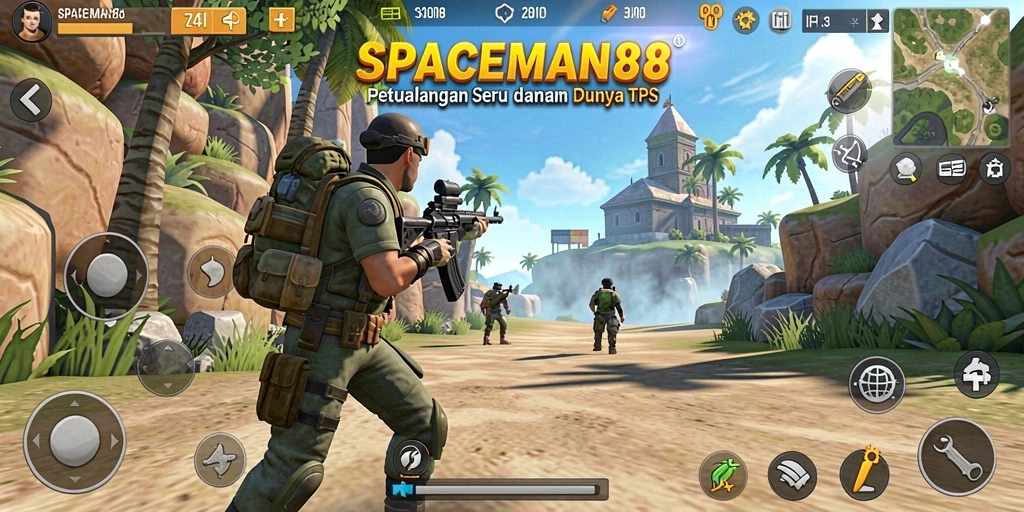 Tampilan utama gameplay <strong>SPACEMAN88</strong> yang menegangkan dan mengesankan.